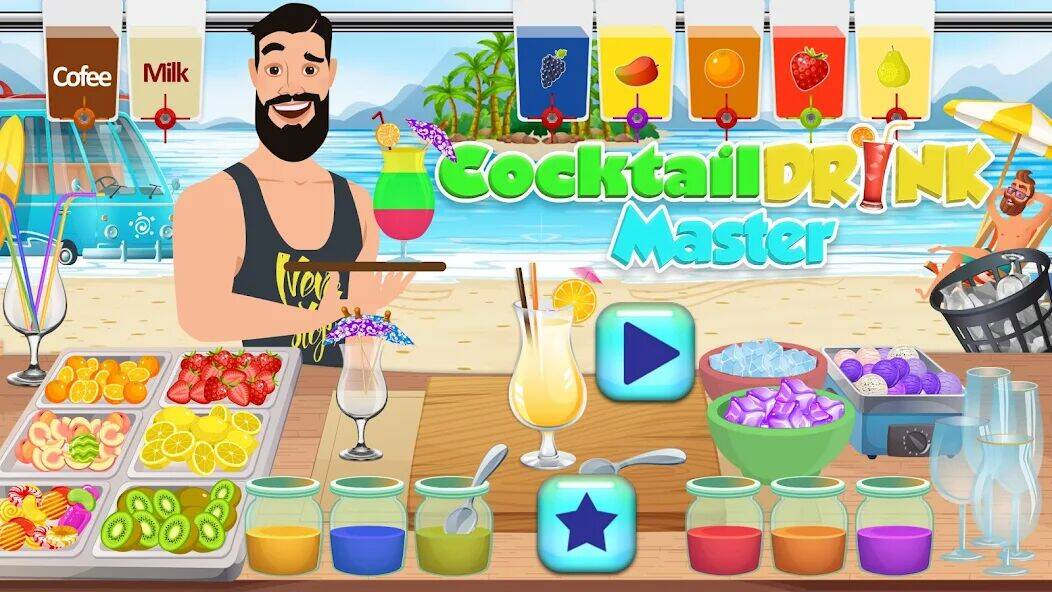 Скачать взломанную коктейль боба: игры рецептами [Много денег] MOD apk на Андроид