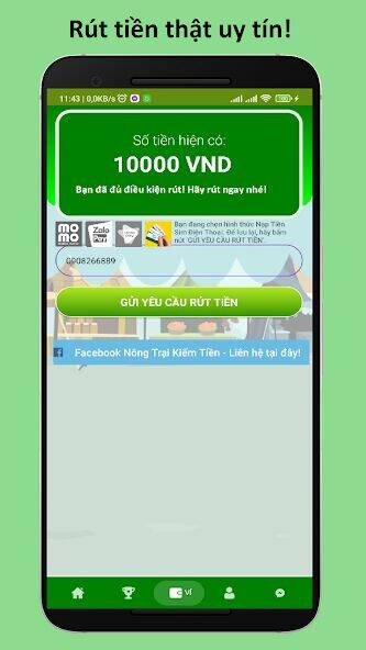 Скачать взломанную Nông Trại Kiếm Tiền Uy TínNhất [Мод меню] MOD apk на Андроид