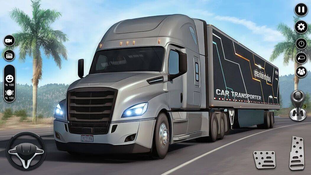 Скачать взломанную Car Transport Truck Games Sim [Бесплатные покупки] MOD apk на Андроид