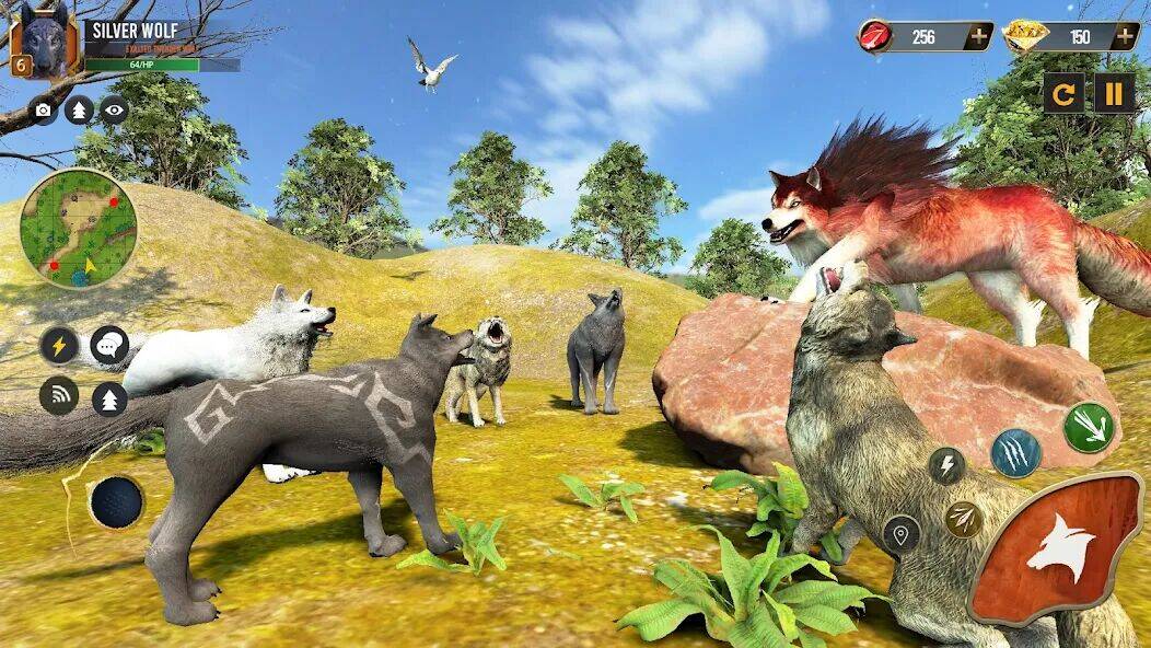 Скачать взломанную дикий волк тренажёр [Много денег] MOD apk на Андроид