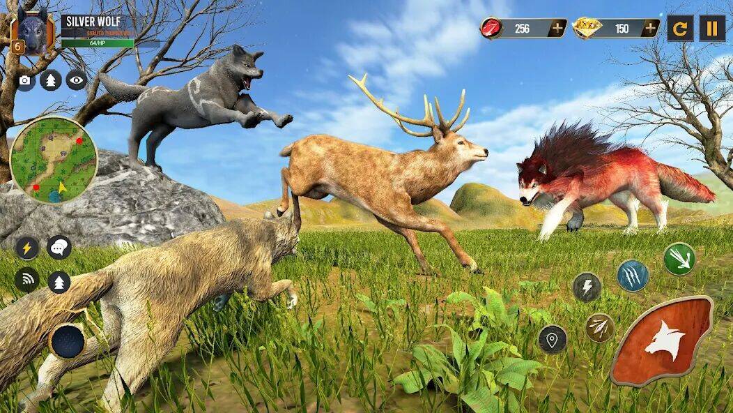 Скачать взломанную дикий волк тренажёр [Много денег] MOD apk на Андроид