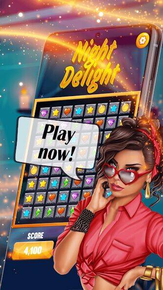 Скачать взломанную Night Delight [Много монет] MOD apk на Андроид