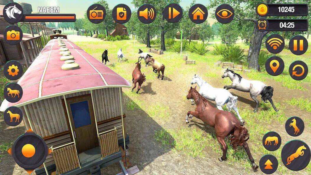 Скачать взломанную Virtual Wild Horse Family Sim [Много денег] MOD apk на Андроид