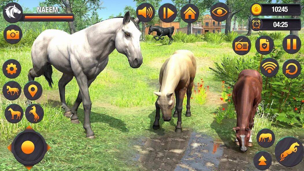 Скачать взломанную Virtual Wild Horse Family Sim [Много денег] MOD apk на Андроид
