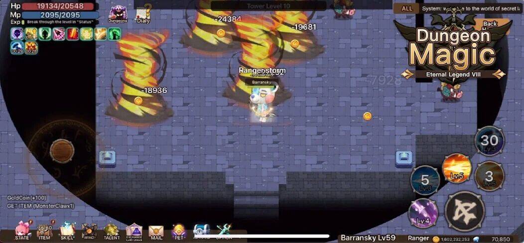 Скачать взломанную Magic Dungeon:Fallen Angel [Бесплатные покупки] MOD apk на Андроид