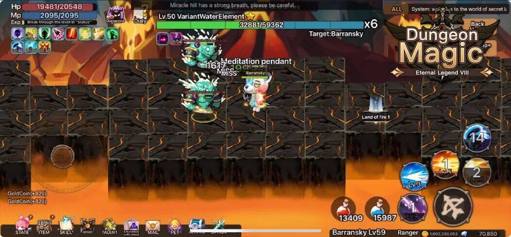 Скачать взломанную Magic Dungeon:Fallen Angel [Бесплатные покупки] MOD apk на Андроид