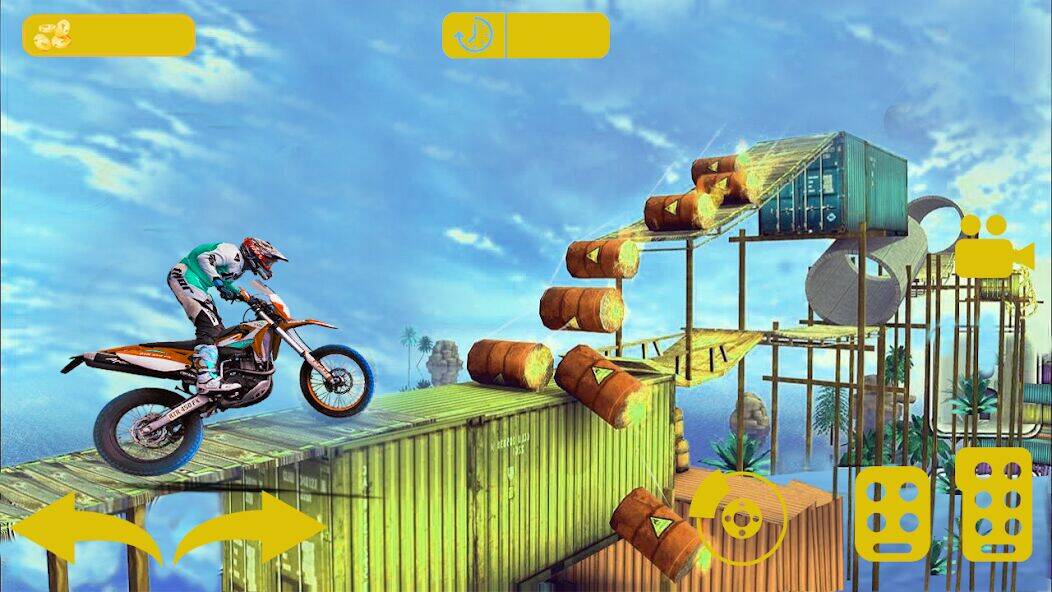 Скачать взломанную байк трюки-гонки на мотоциклах [Мод меню] MOD apk на Андроид