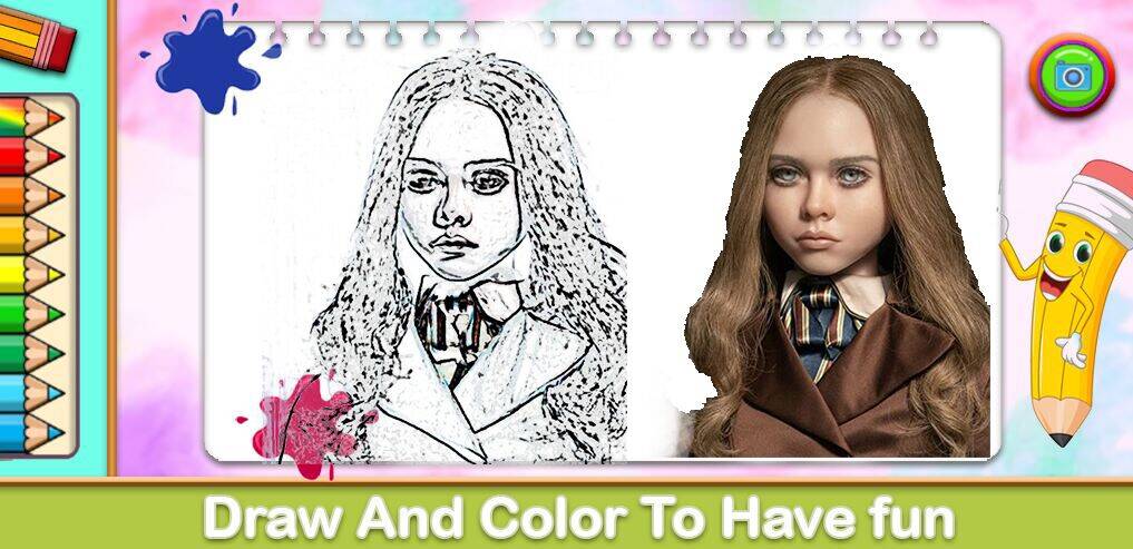 Скачать взломанную Megan Coloring Game [Мод меню] MOD apk на Андроид