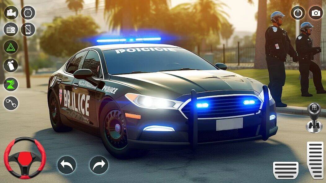 Скачать взломанную US Police Car Chase Simulator [Много денег] MOD apk на Андроид