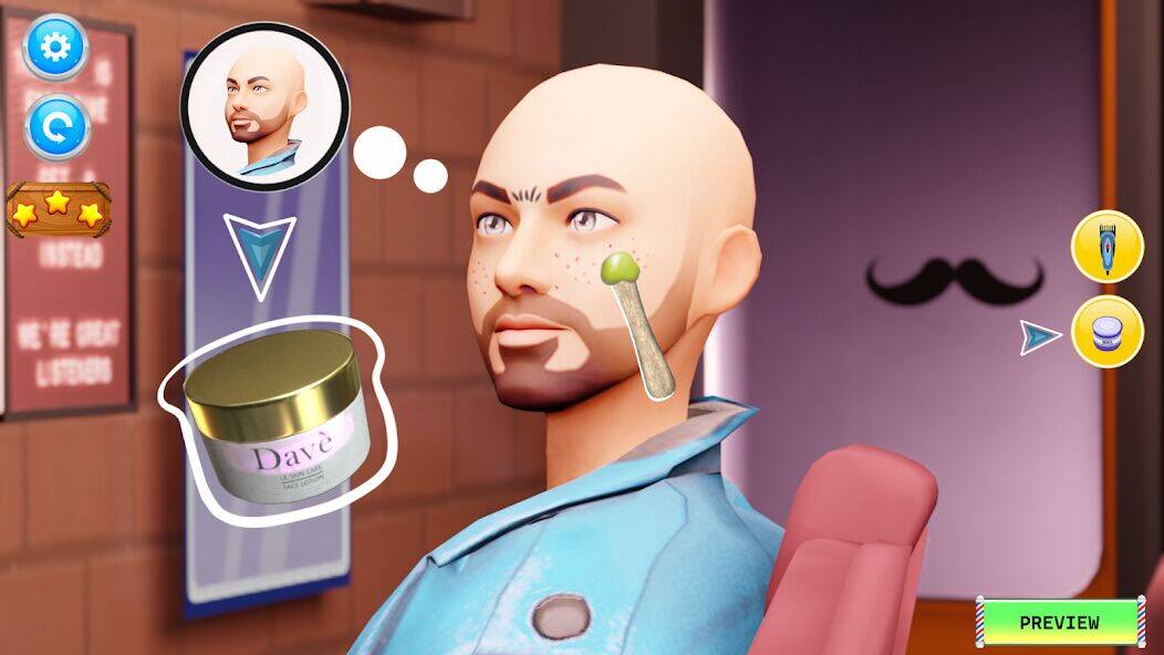 Скачать взломанную Barber Shop Hair Cut Sim Games [Бесплатные покупки] MOD apk на Андроид