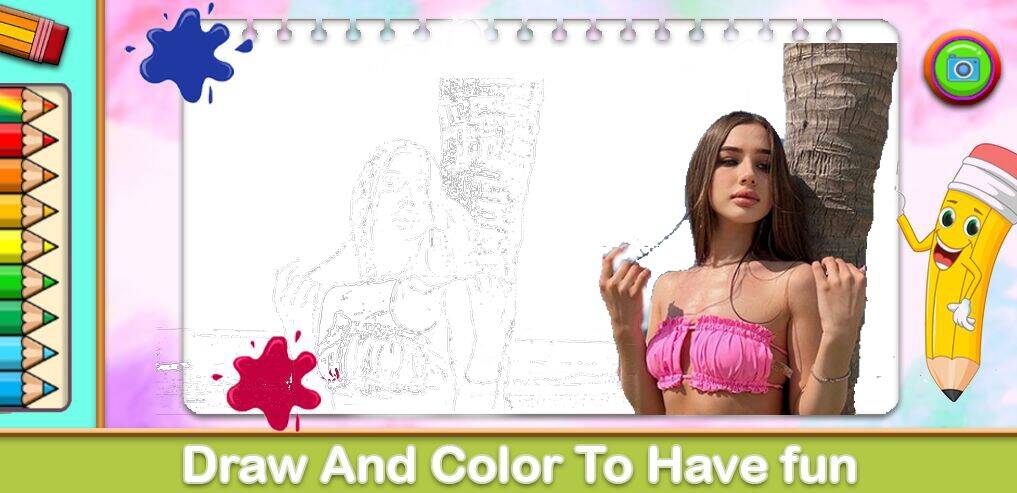 Скачать взломанную Lady Diana Coloring Game [Много монет] MOD apk на Андроид