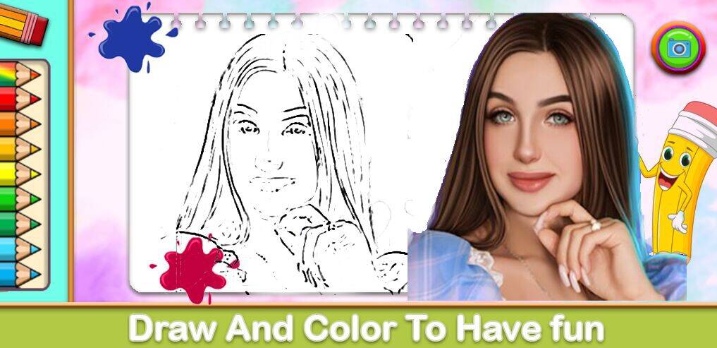 Скачать взломанную Lady Diana Coloring Game [Много монет] MOD apk на Андроид