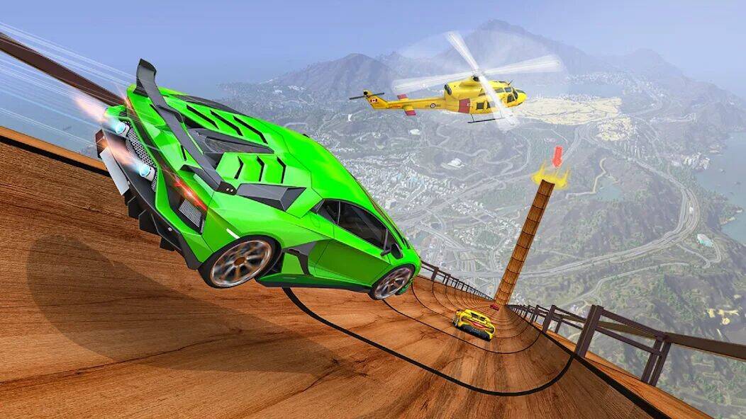 Скачать взломанную GT Car Stunts - Ramp Car Games [Мод меню] MOD apk на Андроид
