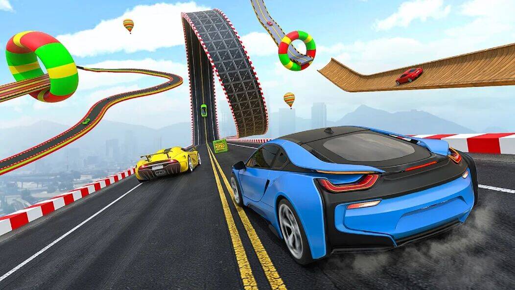 Скачать взломанную GT Car Stunts - Ramp Car Games [Мод меню] MOD apk на Андроид