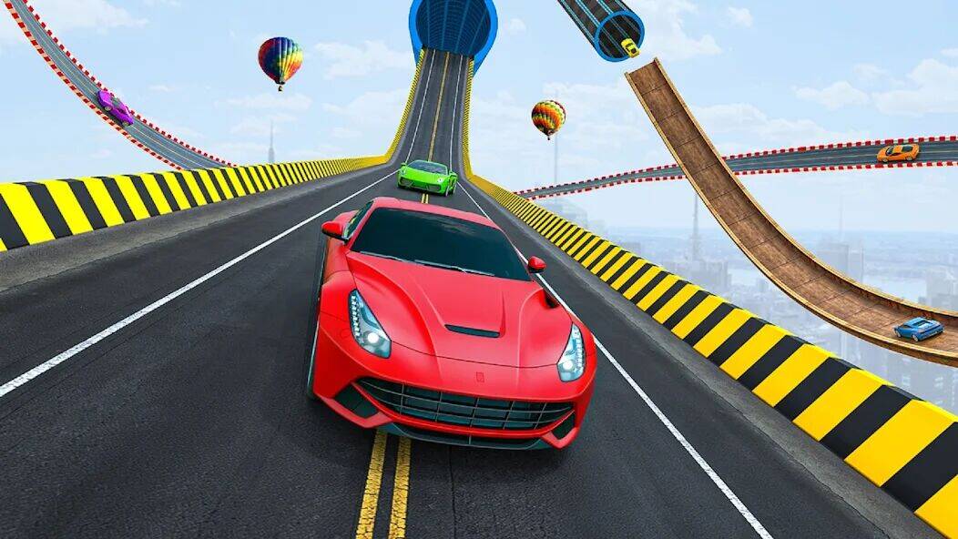 Скачать взломанную GT Car Stunts - Ramp Car Games [Мод меню] MOD apk на Андроид