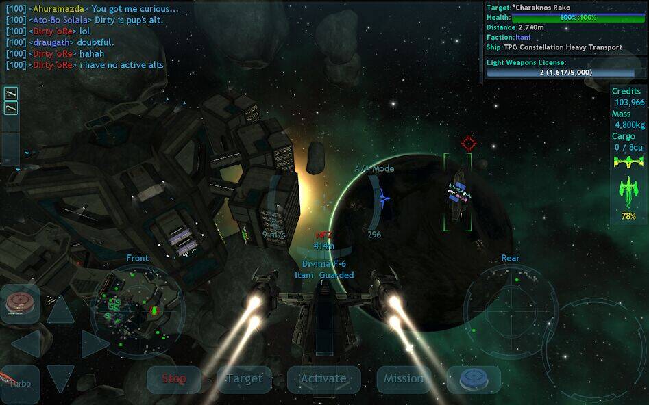 Скачать взломанную Vendetta Online (3D Space MMO) [Бесплатные покупки] MOD apk на Андроид