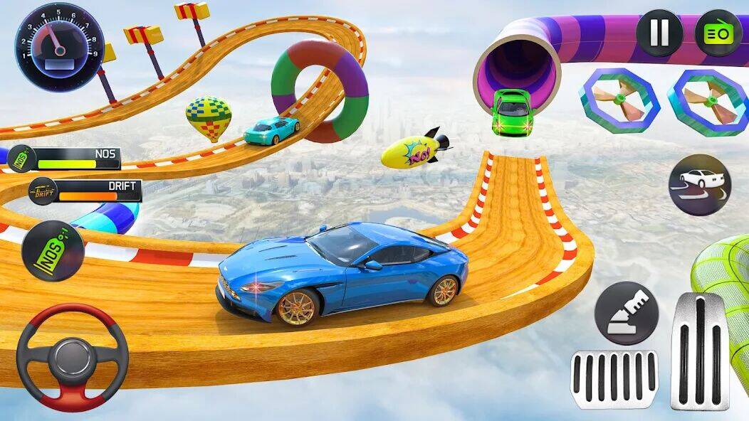 Скачать взломанную рамп автомобиль трюки гонки [Мод меню] MOD apk на Андроид