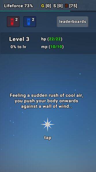 Скачать взломанную Exp Minima: Relaxing Text RPG [Много денег] MOD apk на Андроид