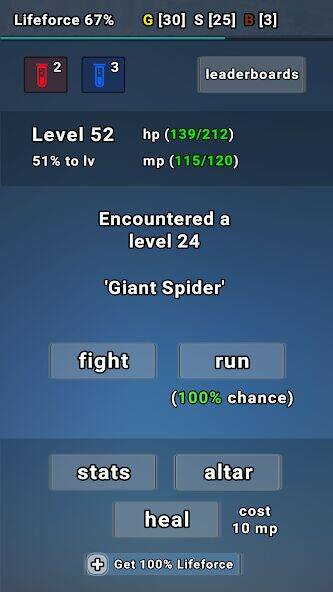 Скачать взломанную Exp Minima: Relaxing Text RPG [Много денег] MOD apk на Андроид