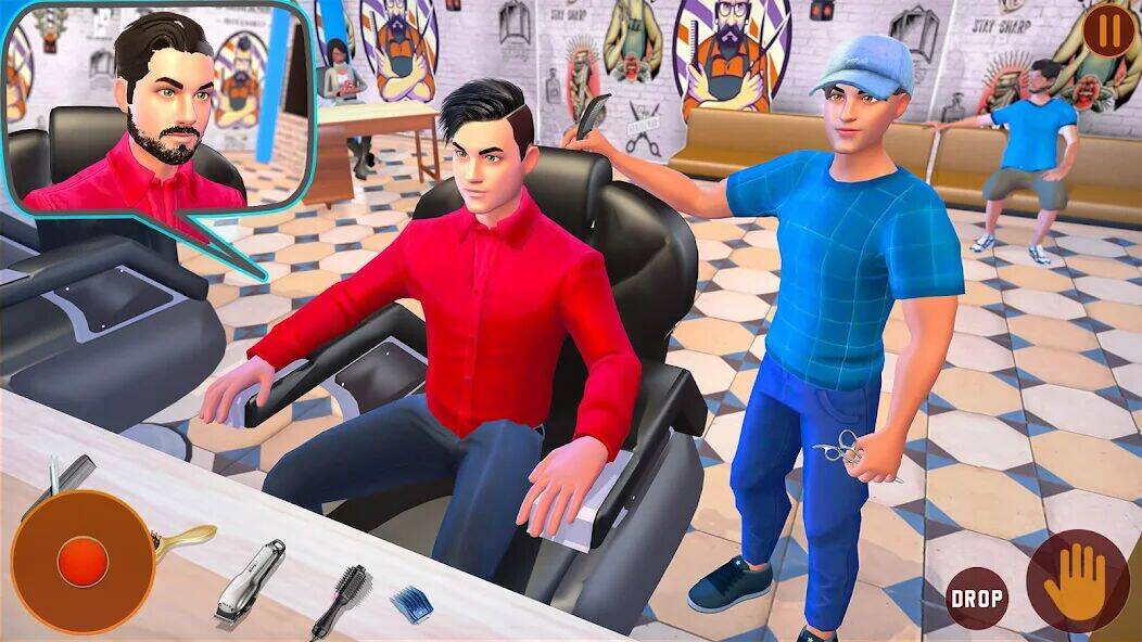 Скачать взломанную Barber Shop 3D: Fade Master [Бесплатные покупки] MOD apk на Андроид