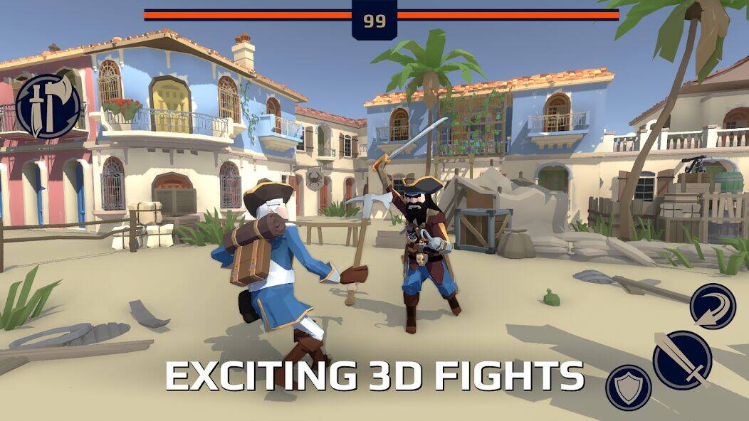Скачать взломанную Slash Polygon Online PVP Arena [Много денег] MOD apk на Андроид