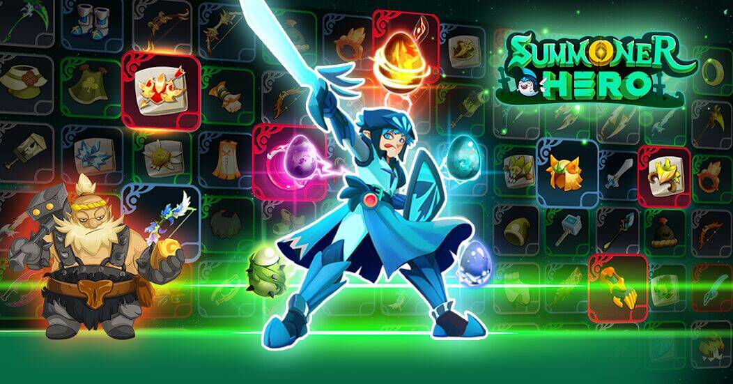 Скачать взломанную Summoner Hero: Epic Battle [Много монет] MOD apk на Андроид