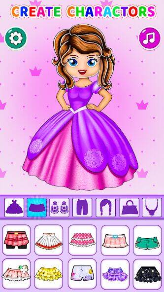 Скачать взломанную Diy Paper Princess Cute Dolls [Мод меню] MOD apk на Андроид
