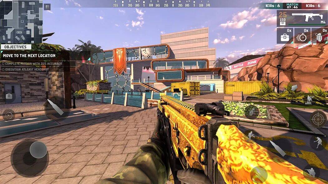 Скачать взломанную BattleZone: PvP FPS Shooter [Много монет] MOD apk на Андроид