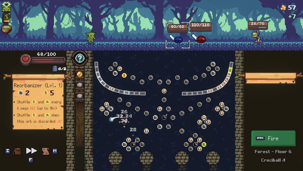 Скачать взломанную Peglin - A Pachinko Roguelike [Много денег] MOD apk на Андроид