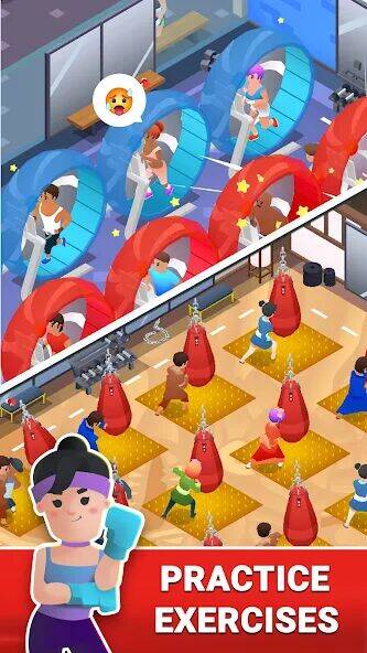 Скачать взломанную Boxing Gym Tycoon 3D:Idle Game [Мод меню] MOD apk на Андроид