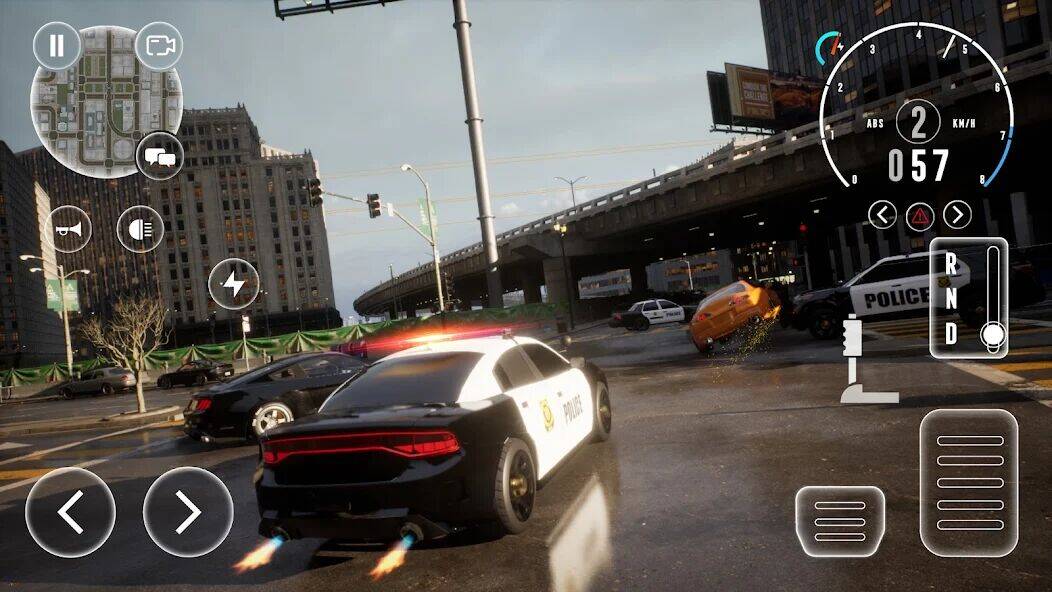 Скачать взломанную Police Car Simulator 2023 [Много монет] MOD apk на Андроид