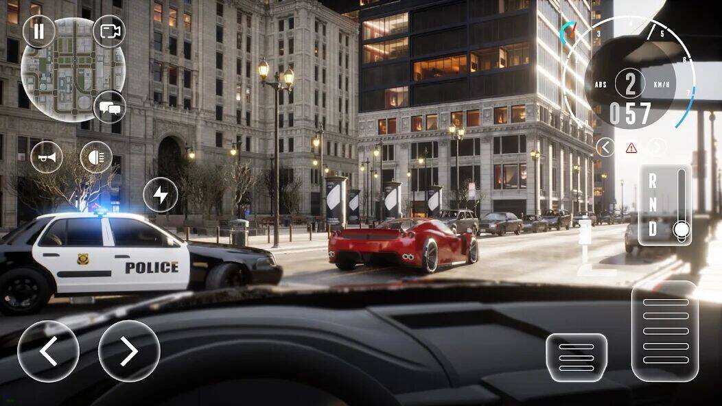 Скачать взломанную Police Car Simulator 2023 [Много монет] MOD apk на Андроид