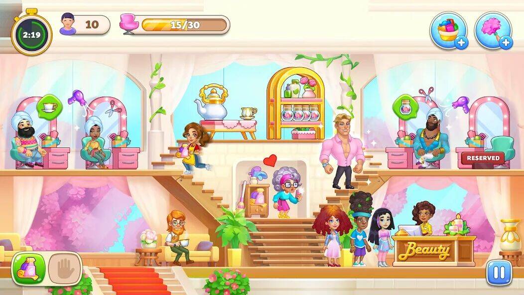 Скачать взломанную Makeover Salon: Beauty Mania [Много монет] MOD apk на Андроид