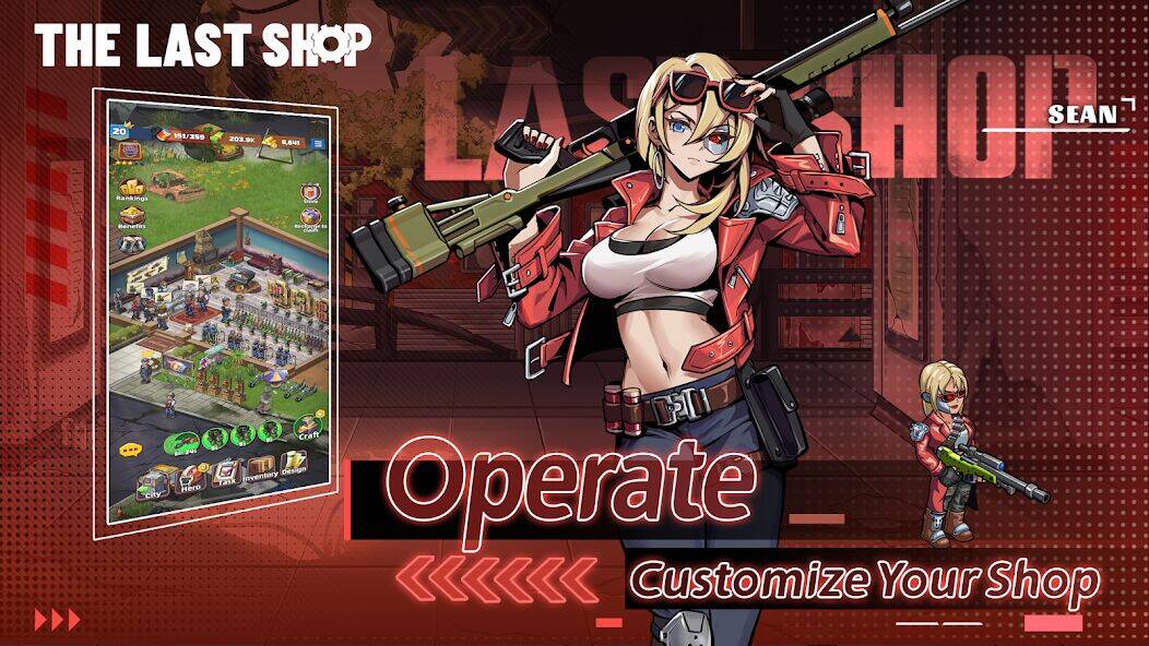 Скачать взломанную The Last Shop - Craft & Trade [Много монет] MOD apk на Андроид