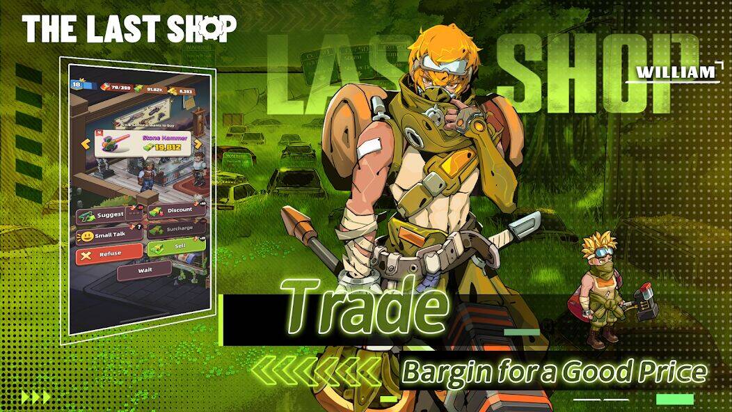 Скачать взломанную The Last Shop - Craft & Trade [Много монет] MOD apk на Андроид