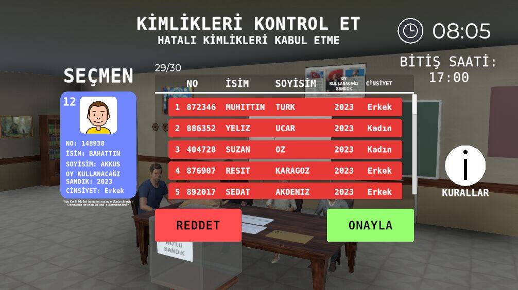 Скачать взломанную Seçim 2023 Müşahit oyunu [Мод меню] MOD apk на Андроид