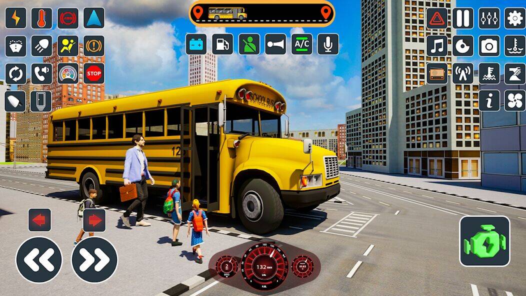 Скачать взломанную School Bus Simulator Bus Game [Бесплатные покупки] MOD apk на Андроид