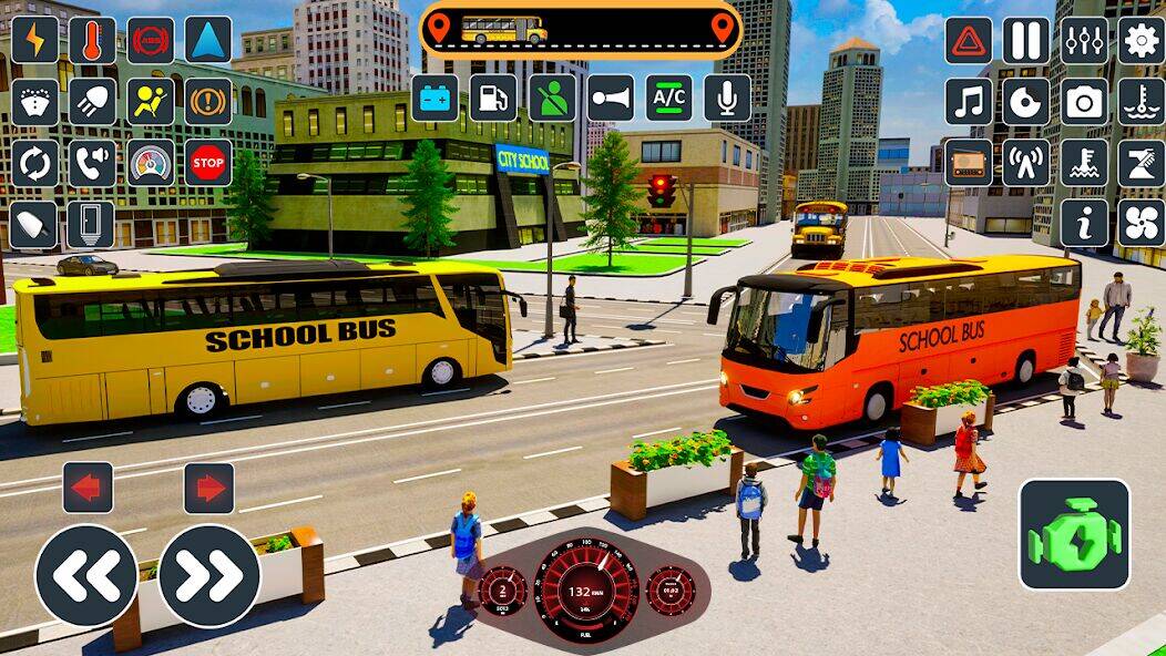 Скачать взломанную School Bus Simulator Bus Game [Бесплатные покупки] MOD apk на Андроид