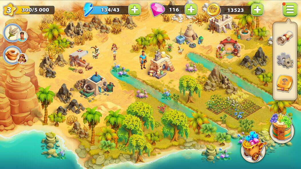 Скачать взломанную Nile Valley: Farm Adventure [Мод меню] MOD apk на Андроид