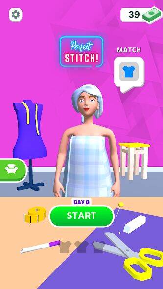 Скачать взломанную Perfect Stitch 3D! [Мод меню] MOD apk на Андроид