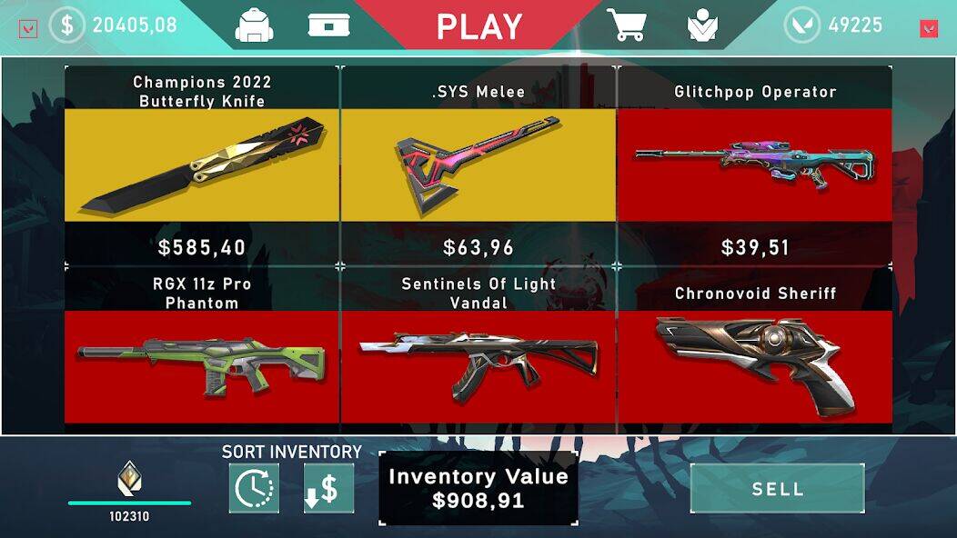 Скачать взломанную Valorant Case Opener [Бесплатные покупки] MOD apk на Андроид