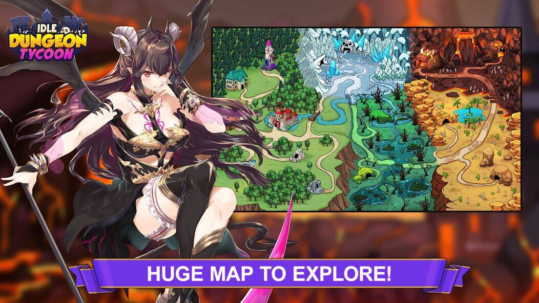 Скачать взломанную Idle Dungeon Tycoon [Бесплатные покупки] MOD apk на Андроид