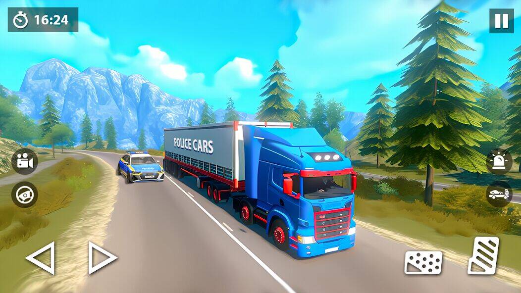 Скачать взломанную US Police Car Transporter Game [Мод меню] MOD apk на Андроид