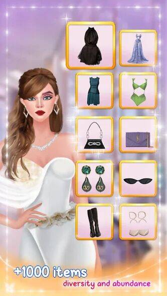 Скачать взломанную Fashion Stylist: Dress Up Game [Бесплатные покупки] MOD apk на Андроид