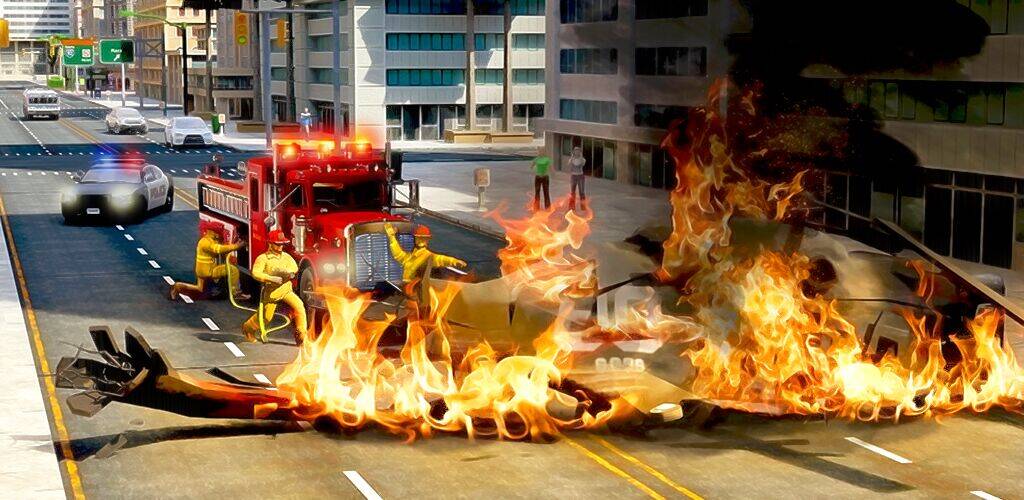 Скачать взломанную Real Firefighter 3D Simulator [Мод меню] MOD apk на Андроид