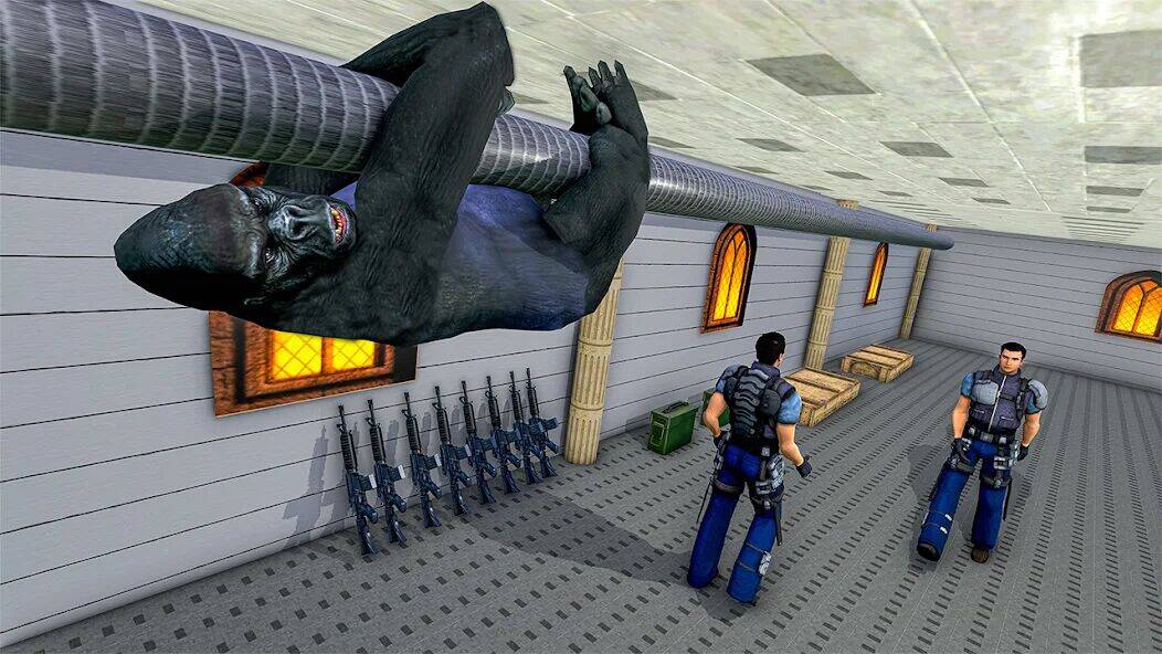 Скачать взломанную Горилла Тюрьма Выживание [Мод меню] MOD apk на Андроид