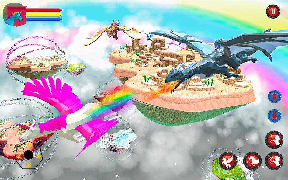 Скачать взломанную летающий единорог Пегас Лошадь [Много денег] MOD apk на Андроид
