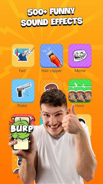 Скачать взломанную Prank Sounds Haircut, Air Horn [Много монет] MOD apk на Андроид