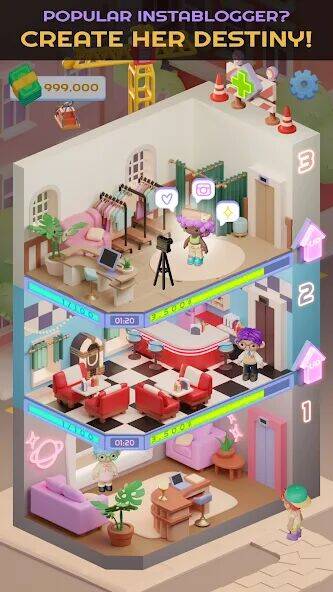 Скачать взломанную Idol Tower: K-pop & Models [Много денег] MOD apk на Андроид
