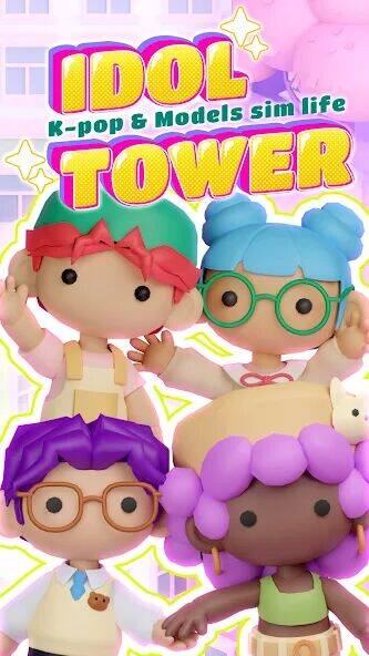 Скачать взломанную Idol Tower: K-pop & Models [Много денег] MOD apk на Андроид